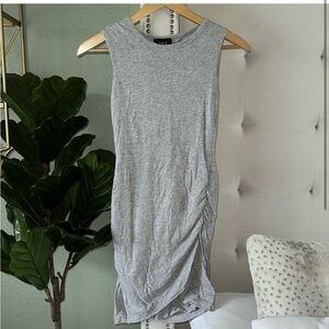 Vici Gray Sleeveless Mini Dress